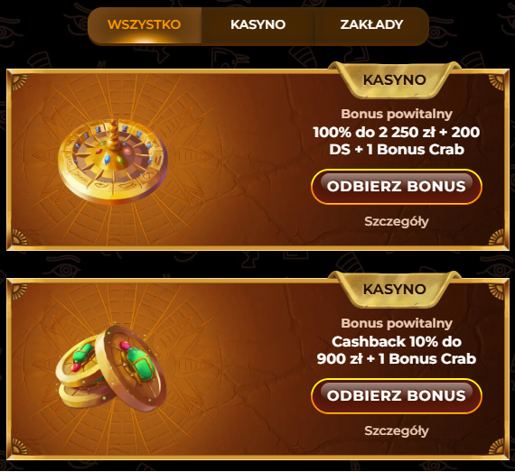 AmunRa Casino bonusy